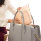 Grey work bag with laptop compartment