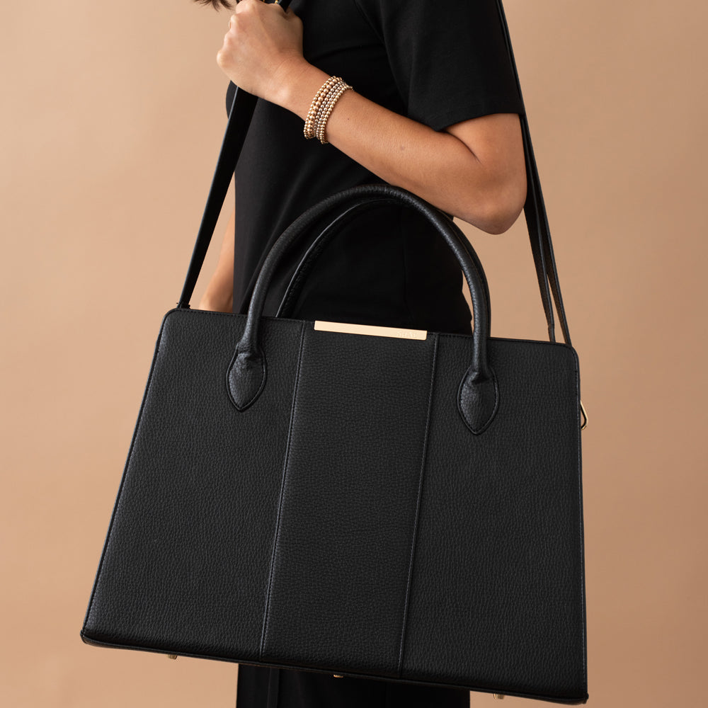Black work bag for women